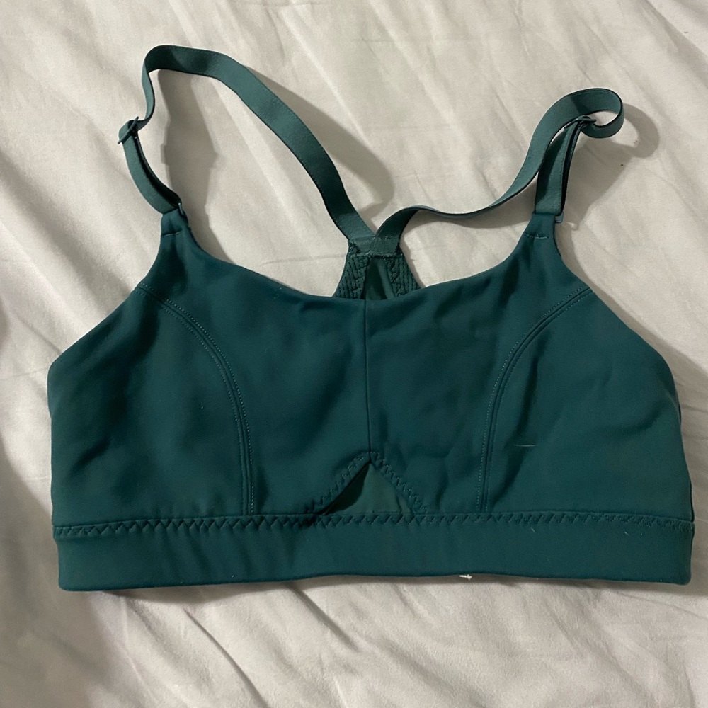 Green athleta sports bra
